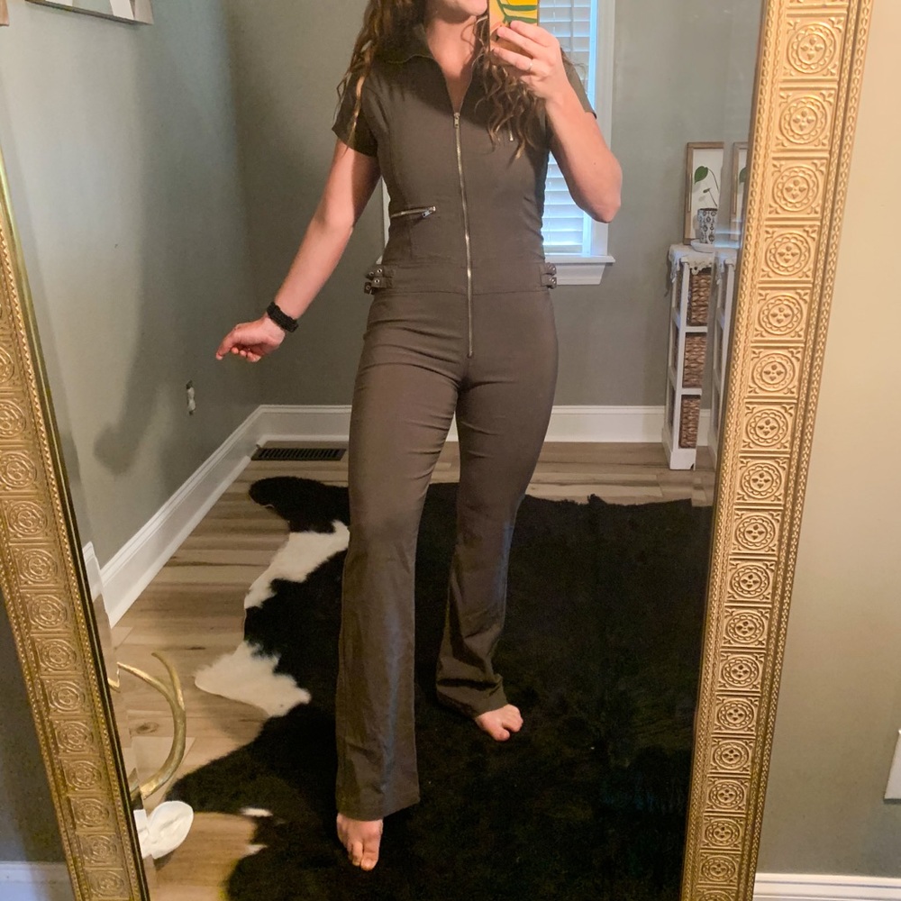 Chelsea Green Stretch Jumpsuit
